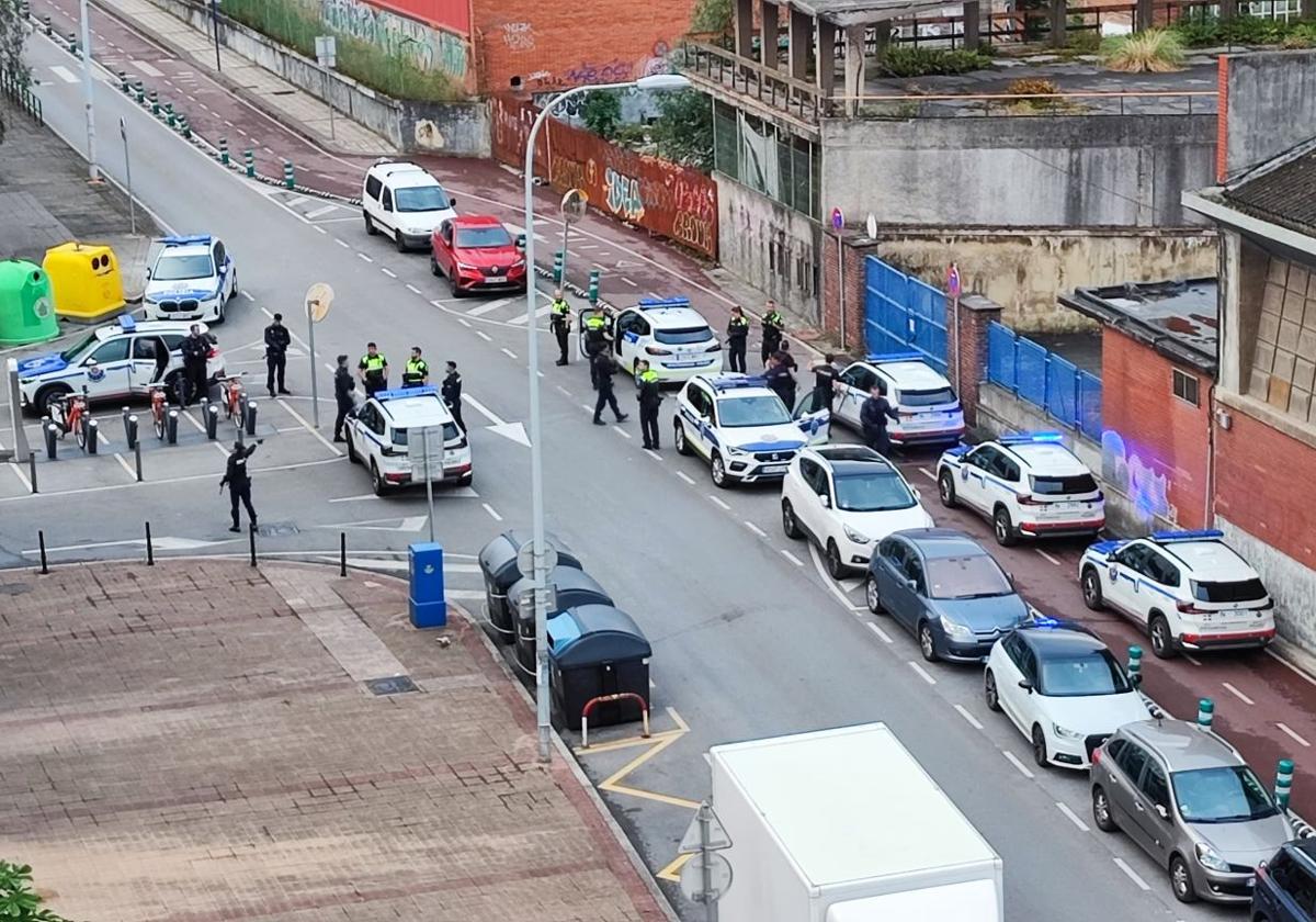 Importante despliegue policial en Barakaldo por el aviso de una pelea