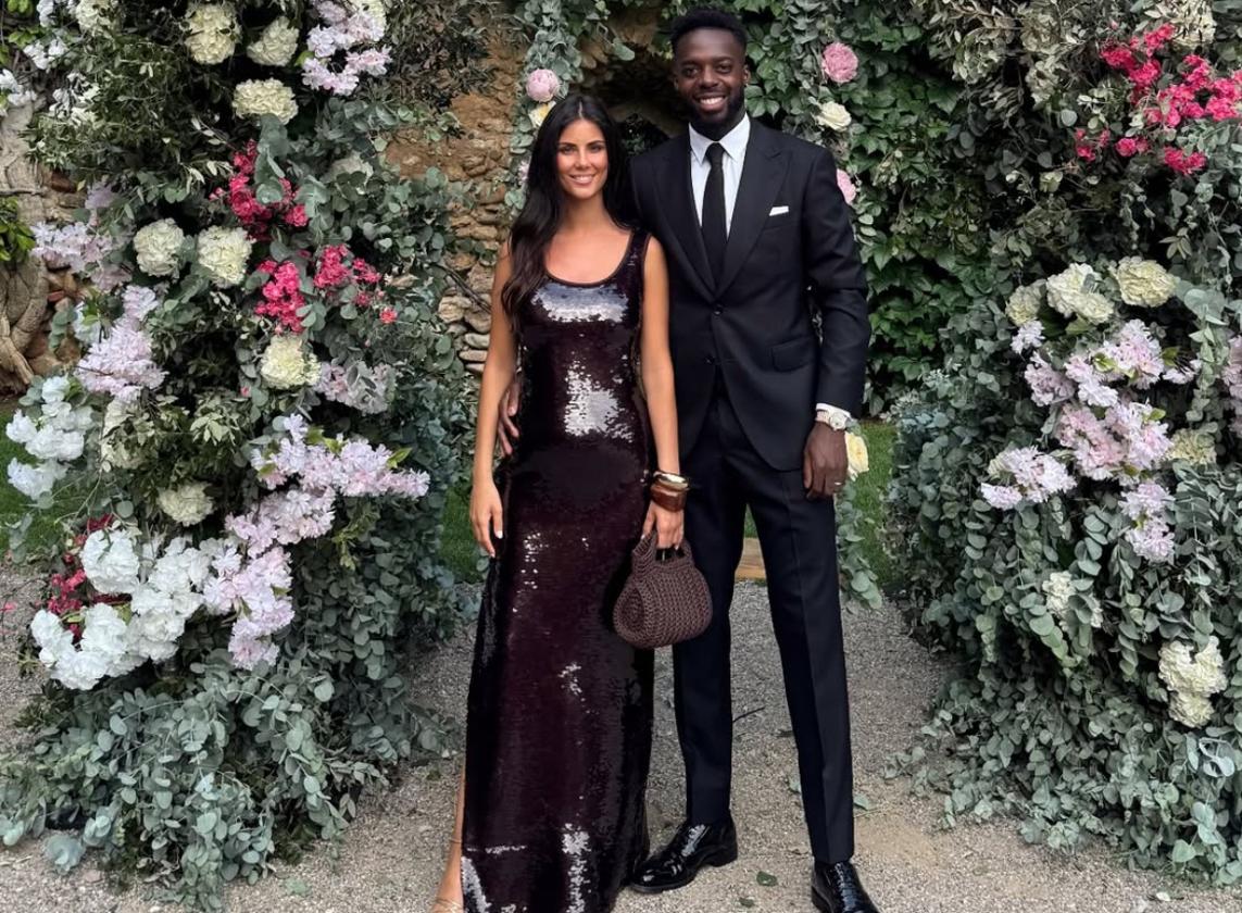 Patricia Morales deslumbra en la boda de Unai Núñez con un vestido de la nueva firma de Sofía Arribas