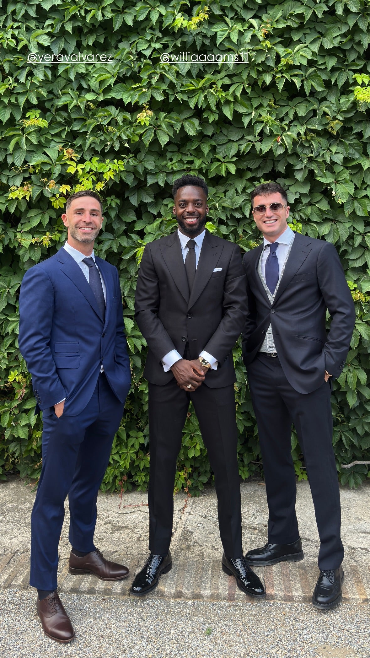 Yeray, Iñaki Williams y Jon Morcillo.