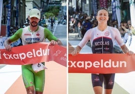 Rostyslav Pevtsov y Chloe Nicolas ganan el VI Half Gasteiz
