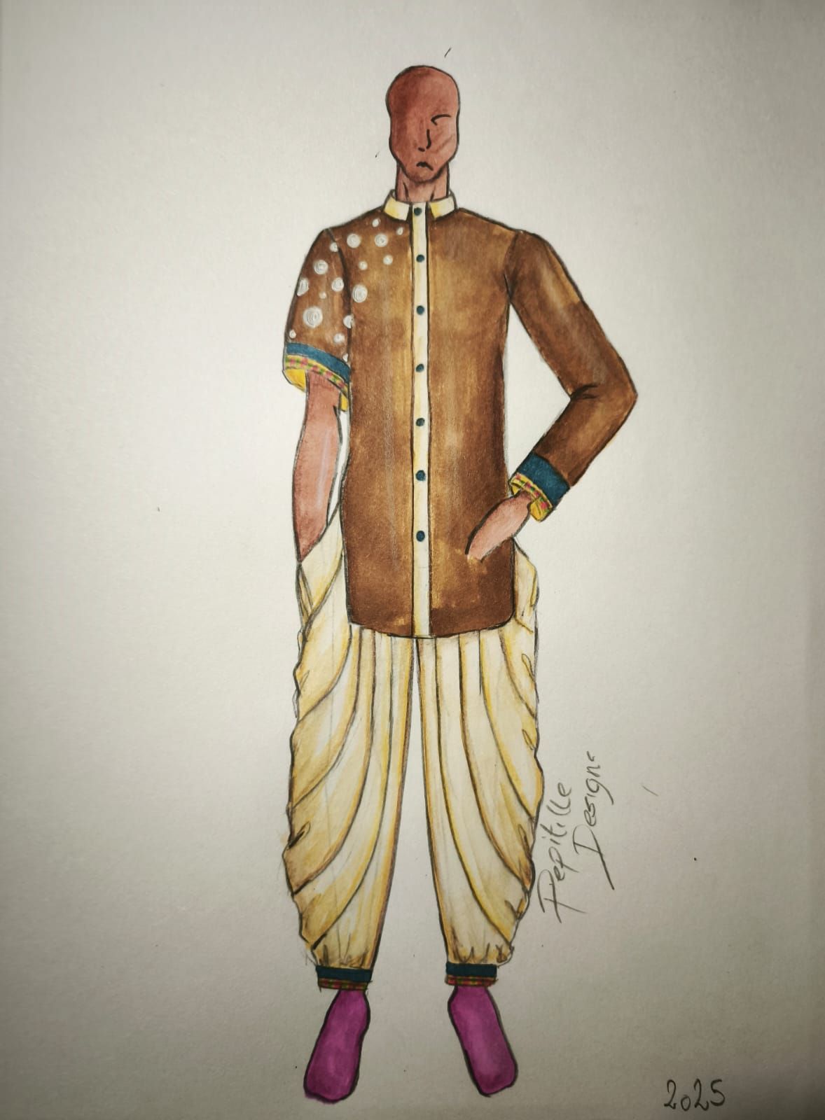 La diseñadora vitoriana que mezcla cultura africana y flamenca para una obra de teatro