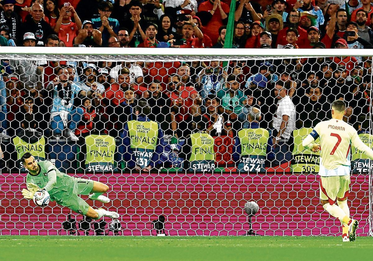 Morata falla el lanzamiento decisivo que dio la victoria a Portugal en la Liga de Naciones.