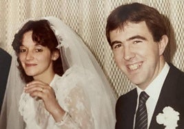 Recuerdo. María Jesús Monterroso y Agustín David Pascual, el día de su boda.