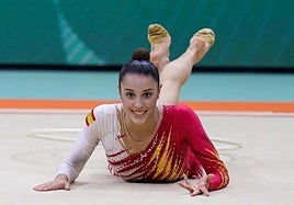 Salma Solaun en una actuación con la selección española.