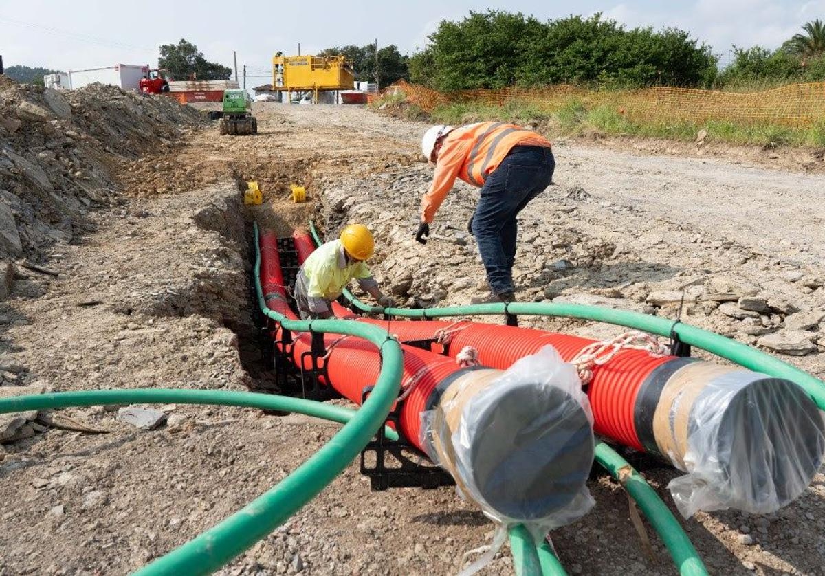 Red Eléctrica inicia en Gatika las obras para la línea subterránea de interconexión con Francia