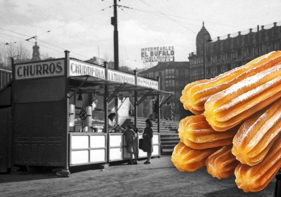 Antigua churrería La Triunfante en la bilbaína plaza del Arriaga.