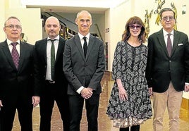 Oscar Villasante, Héctor Esteban, Jesús Trelis, Irene Vallejo, Enrique de Ybarra e Iñigo Barrenechea.