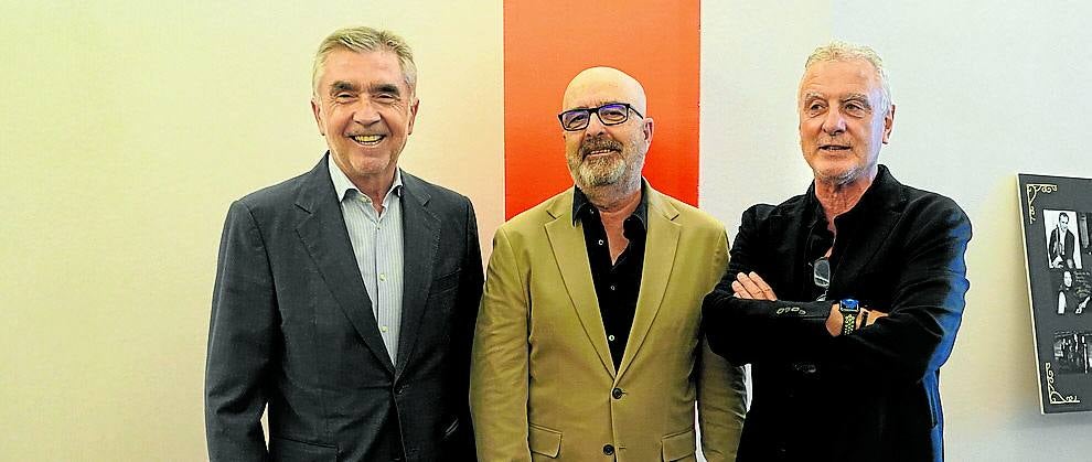 Iñaki Arechabaleta, José Miguel Santamaría y Ángel Pereda.
