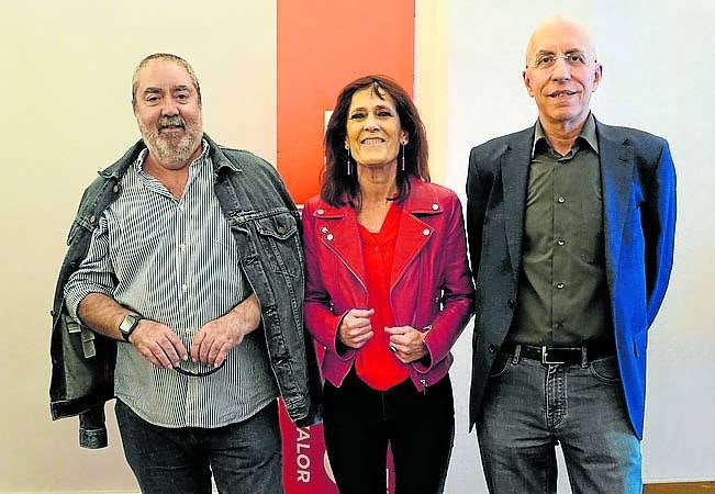 Mikel Iturralde, María Luisa Idoate y Luis Alfonso Gámez.