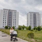 Parcela sobre la que se levantarán los 45 nuevos pisos libres en Larrein.