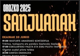 Programa 'Sanjuanadas' de Orozko 2025