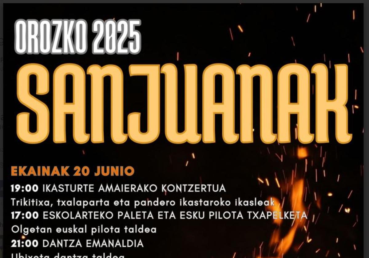 Programa 'Sanjuanadas' de Orozko 2025