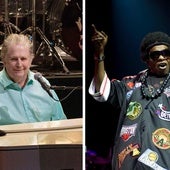 A la izquierda, Brian Wilson. A la derecha, Sly Stone.