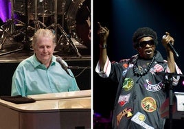 A la izquierda, Brian Wilson. A la derecha, Sly Stone.
