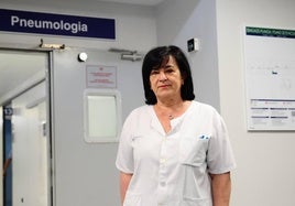 Milagros Iriberri es jefa del servicio de Neumología del hospital de Cruces y presidenta del congreso que organiza la SEPAR en Bilbao.