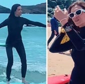 Sara Carbonero, de hacer turismo en Bilbao a surfear en Biarritz