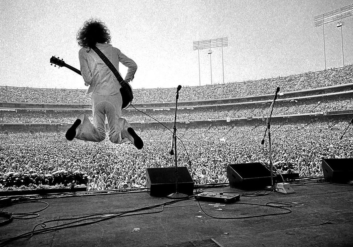 Éxtasis. Peter Frampton en el Oakland Coliseum el 25 de abril de 1976, ante 60.000 personas.