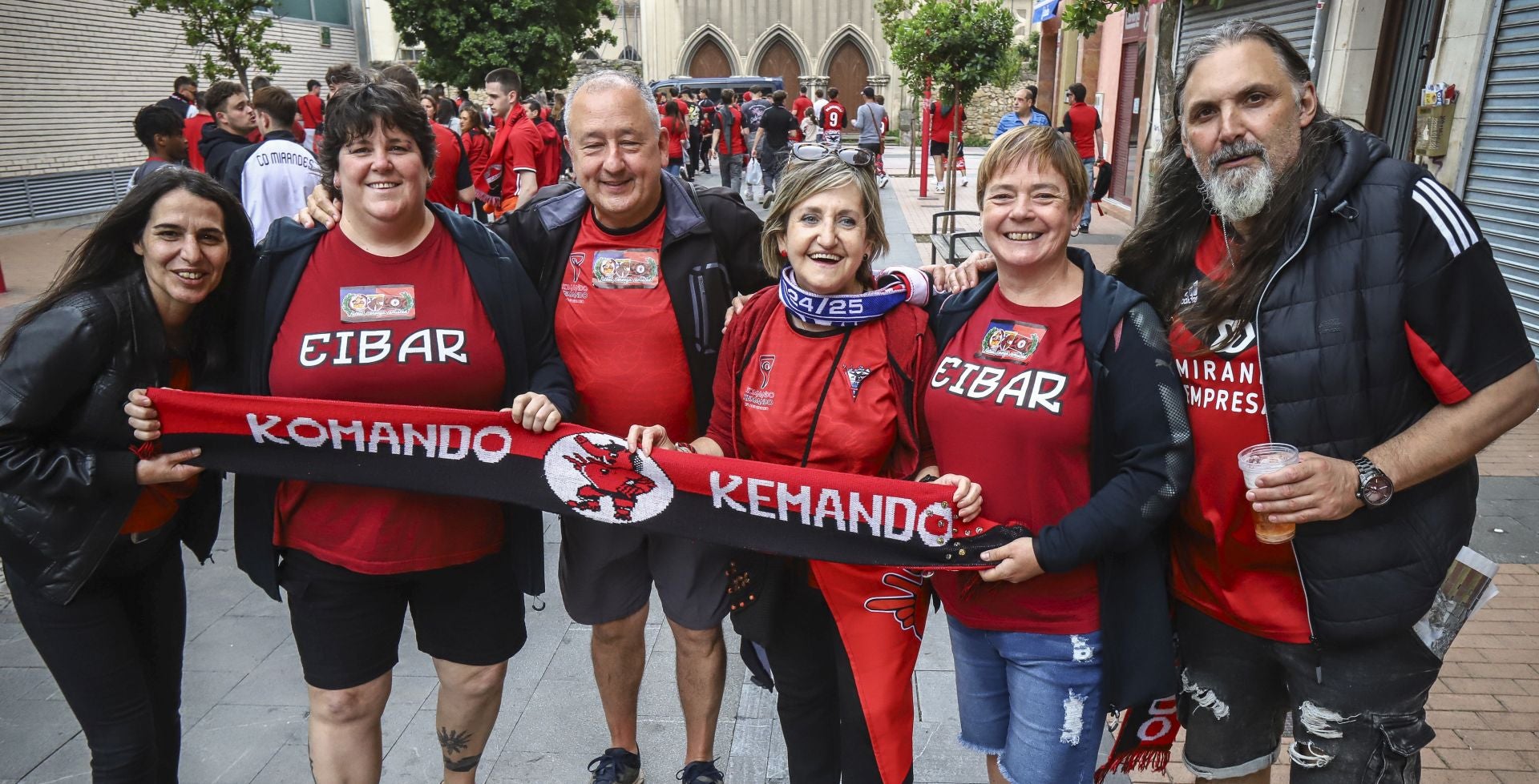 Las imágenes del recibimiento al Mirandés