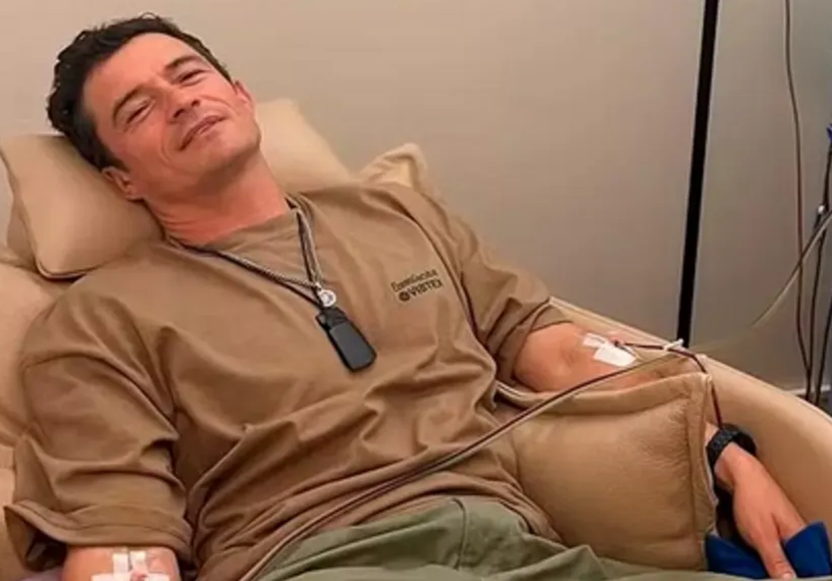 El extraño y costoso tratamiento al que se ha sometido Orlando Bloom para 'limpiar' su sangre