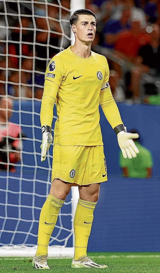 Kepa Arrizabalaga, con el Chelsea.