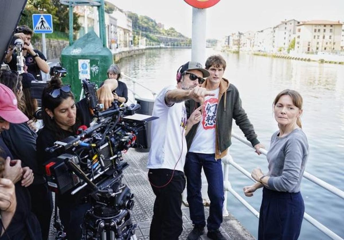 Rodaje de la serie 'Zeru ahoak' en Bilbao.