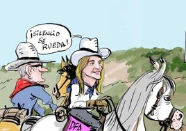 La viñeta de Cerrajería sobre el pabellón para rodajes de cine en Amurrio