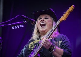 Melissa Etheridge, durante su actuación.