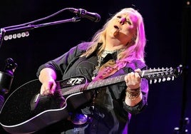 Melissa Etheridge, en plena actuación.