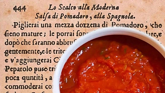 Así era la salsa de tomate hace 300 años