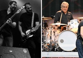 A la izquierda, el grupo getxotarra. A la derecha, el mítico baterista de la E Street Band.