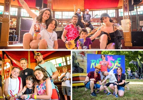Diferentes familias que han acudido este viernes a la programación destinada a los más txikis.