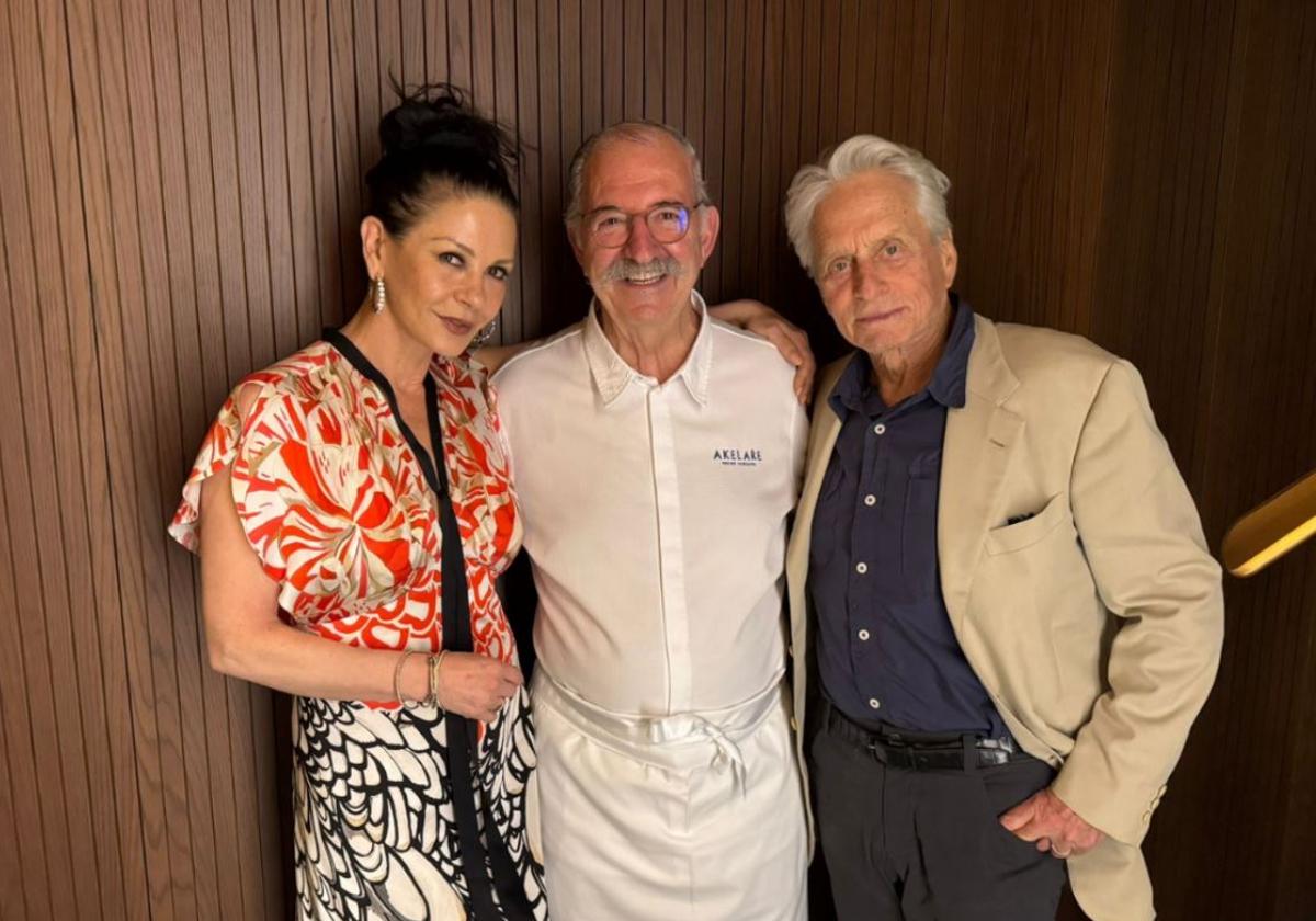 El reencuentro de Catherine Zeta-Jones y Michael Douglas en San Sebastián