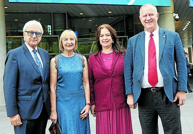 Vicente Reyes, Maite Lozano, Celine Lortal y Miguel Ángel Fernández Sanjuan.
