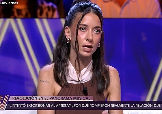 La joven se sentó en el plató de ¡De Viernes!, en Telecinco.
