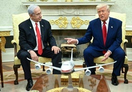 Trump recibió a Netanyahu en abril en la Casa Blanca.