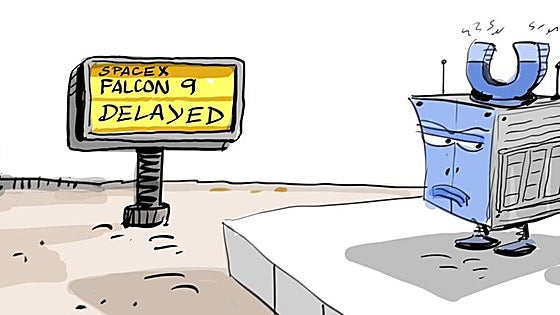 La viñeta de Cerrajería sobre el lanzamiento aplazado de los dos satélites de la alavesa AVS