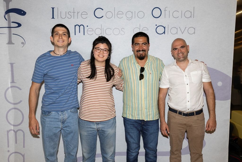 Xabier Insagurbe, Maddi Bo Uribetxebarria, Iván Mattos y Raúl Obregón.