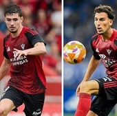 Panichelli y Parada, con el Mirandés.