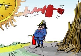 La viñeta de Cerrajería sobre las hogueras de San Juan en Vitoria