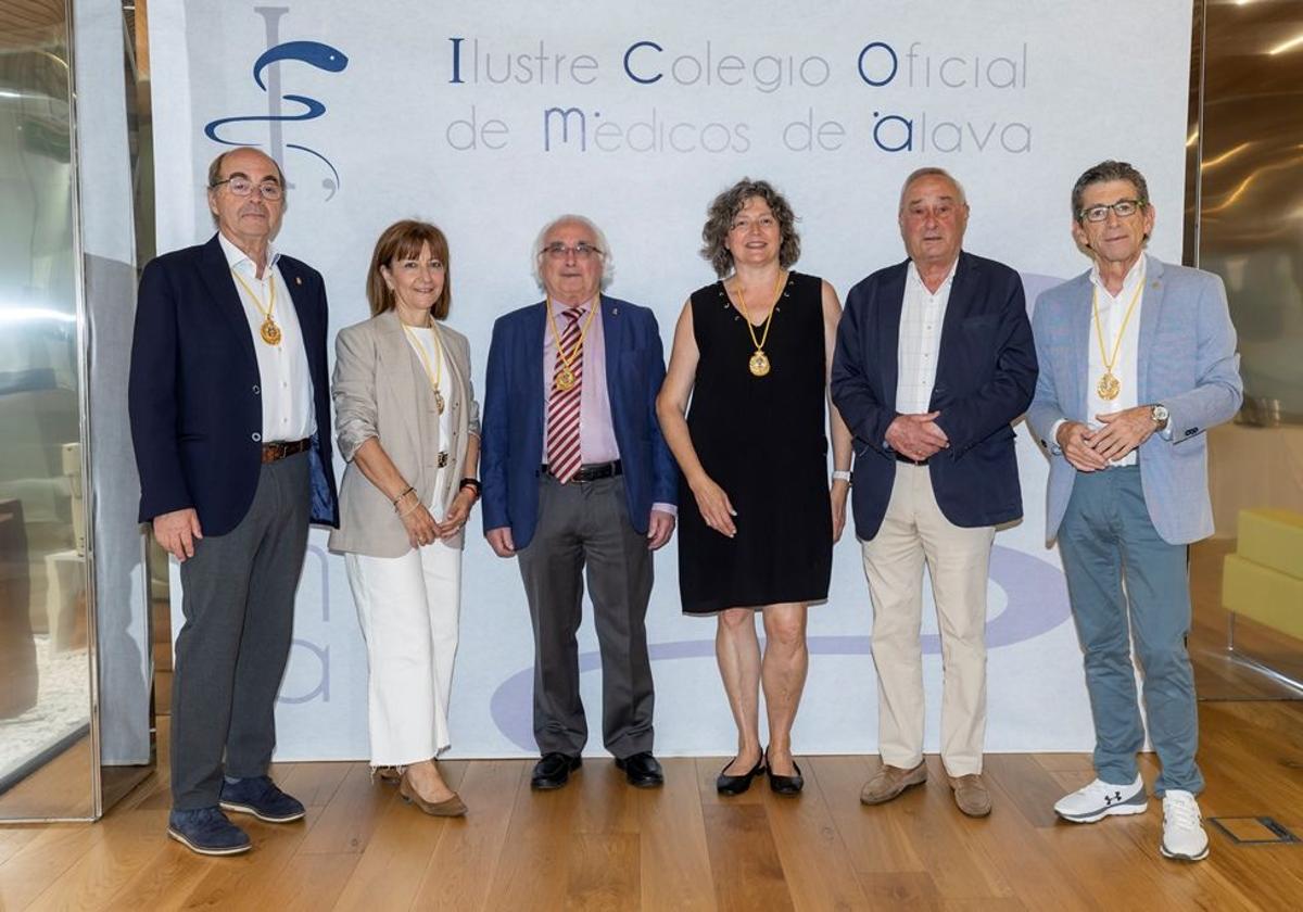 Gregorio Mediavilla, Carmen Castellano, Alberto López de Ocáriz, Eugenia Campo, José Delpón y José Miguel Samaniego.