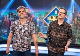 Ernesto Sevilla y Joaquín Reyes, durante su visita a 'El Hormiguero'.