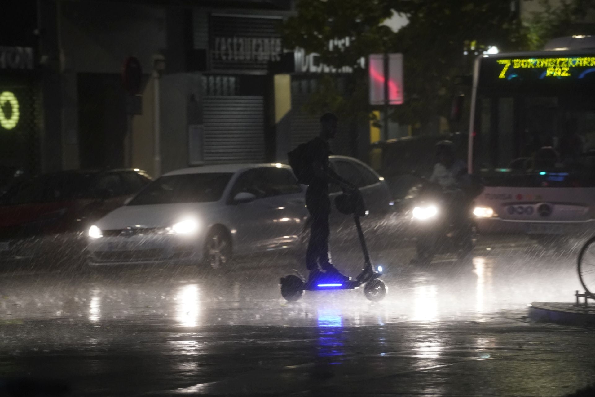 Las imágenes de la tormenta en Vitoria