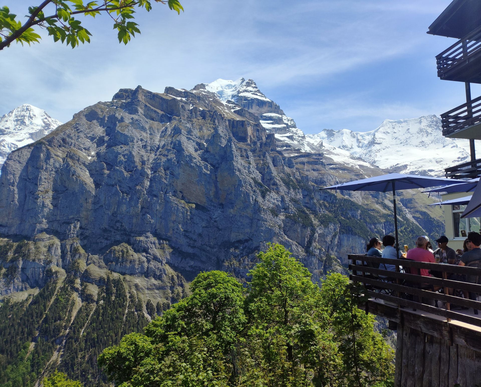 En Mürren, vayas donde vayas hay buenas vistas.