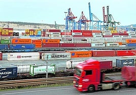 El transporte de contenedores se ha reducido un 6,9%.