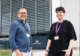 José Ramón Bilbao y Alba Hernanómez, dos de los investigadores de la EHU.