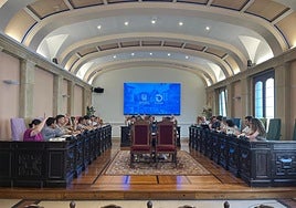 Imagen del último pleno celebrado en el Consistorio.