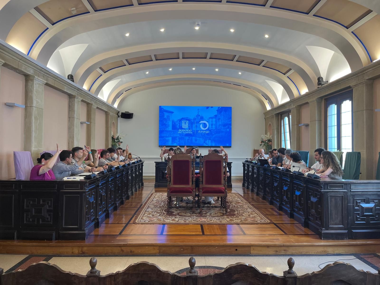 Imagen del último pleno celebrado en el Consistorio.