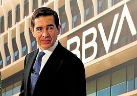 Carlos Torres, presidente del BBVA, durante la Junta de Accionistas celebrada en el Palacio Euskalduna de Bilbao.