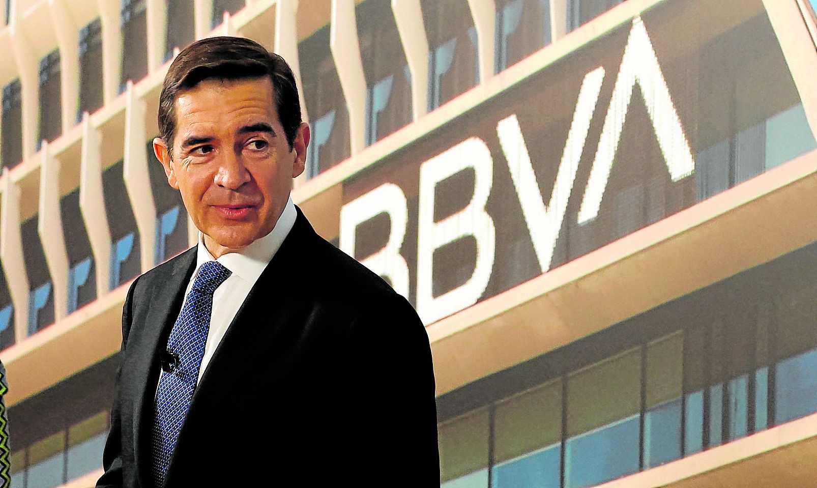 Carlos Torres, presidente del BBVA, durante la Junta de Accionistas celebrada en el Palacio Euskalduna de Bilbao.