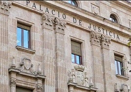 Fachada principal del Palacio de Justicia de Salamanca, donde se celebró el juicio.
